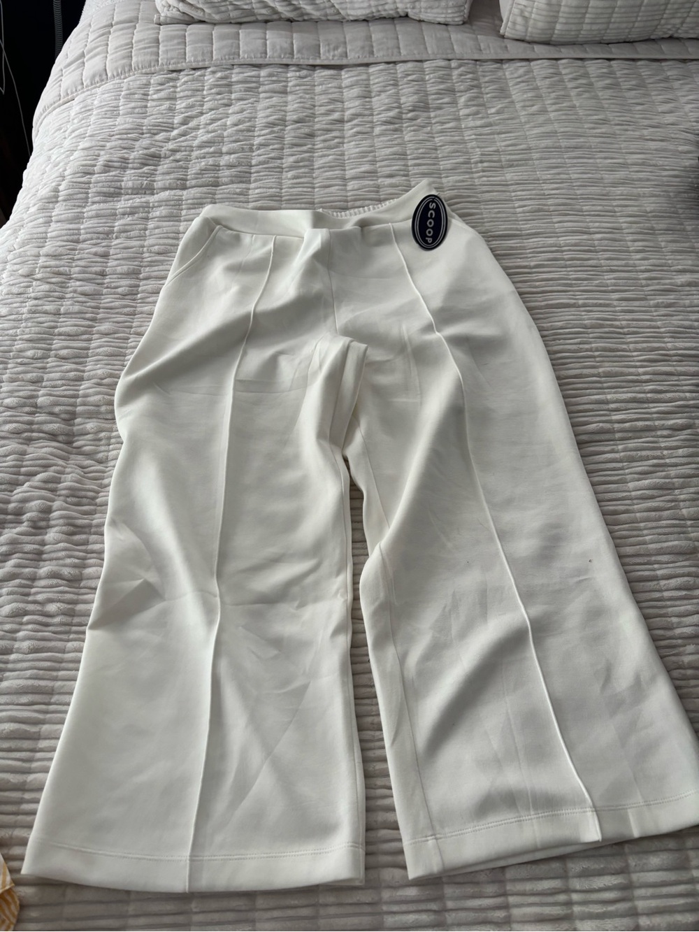 Scoop White Pull-On Pants - Picture 2 of 3